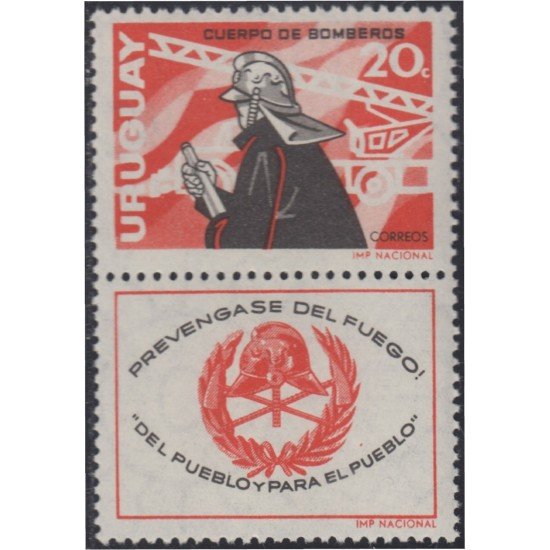 Uruguay 746 1966 Lucha contra incendios MNH Uruguay 746 1966 Lucha contra incendios MNH