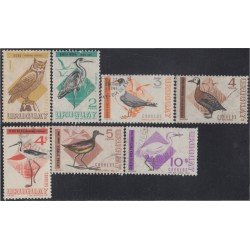 Uruguay 763/67 1968/70 Pájaros Birds Usado Uruguay 763/67 1968/70 Pájaros Birds Usado