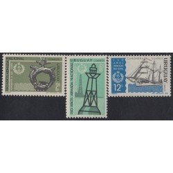 Uruguay 770/72 1968 150 Años de la Marina Nacional MNH Uruguay 770/72 1968 150 Años de la Marina Nacional MNH