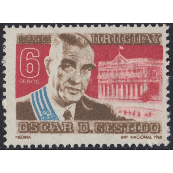Uruguay 773 1968 Presidente Oscar D. Gestido MNH Uruguay 773 1968 Presidente Oscar D. Gestido MNH