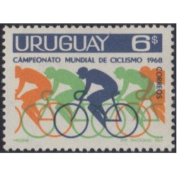 Uruguay 775 1969 Campeonatos del Mundo de ciclismo 1968 en Montevideo MNH Uruguay 775 1969 Campeonatos del Mundo de ciclismo 1968 en Montevideo MNH