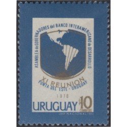 Uruguay 785 1970 XI Asamblea de Gobernadores del Banco Interamericano de Desarrollo MNH Uruguay 785 1970 XI Asamblea de Gobernadores del Banco Interamericano de Desarrollo MNH