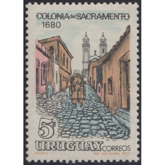 Uruguay 792 1970 290º Aniversario de la fundación de Colonia del Sacramento MNH Uruguay 792 1970 290º Aniversario de la fundación de Colonia del Sacramento MNH