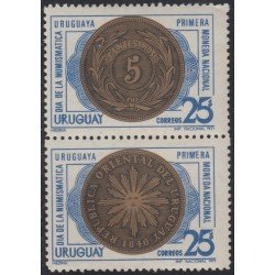 Uruguay 801/02 1971 Día de la numismática MNH Uruguay 801/02 1971 Día de la numismática MNH