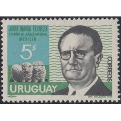 Uruguay 809 1971 José Mario Elorza creador de la raza nacional de ovejas Merilin MNH Uruguay 809 1971 José Mario Elorza creador de la raza nacional de ovejas Merilin MNH