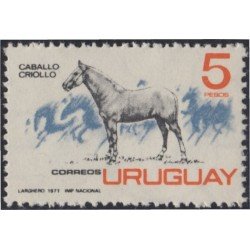 Uruguay 810 1971 Caballos de raza Horse MNH Uruguay 810 1971 Caballos de raza Horse MNH
