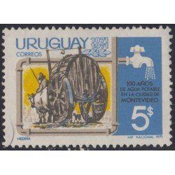 Uruguay 812 1971 100 Años de agua potable en la ciudad de Montevideo MNH Uruguay 812 1971 100 Años de agua potable en la ciudad de Montevideo MNH