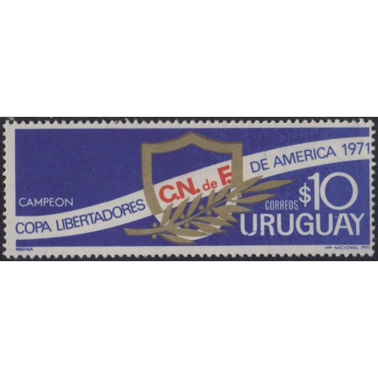Uruguay 818 1971 Victoria Nacional y Campeones de América del Sur de Fútbol MNH Uruguay 818 1971 Victoria Nacional y Campeones de América del Sur de Fútbol MNH