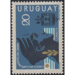 Uruguay 819 1971 Homenaje a los agentes de policía MNH Uruguay 819 1971 Homenaje a los agentes de policía MNH