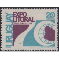 Uruguay 822 1971 Expo Litoral 7º Exposición de la Industria en Paysandu MNH Uruguay 822 1971 Expo Litoral 7º Exposición de la Industria en Paysandu MNH