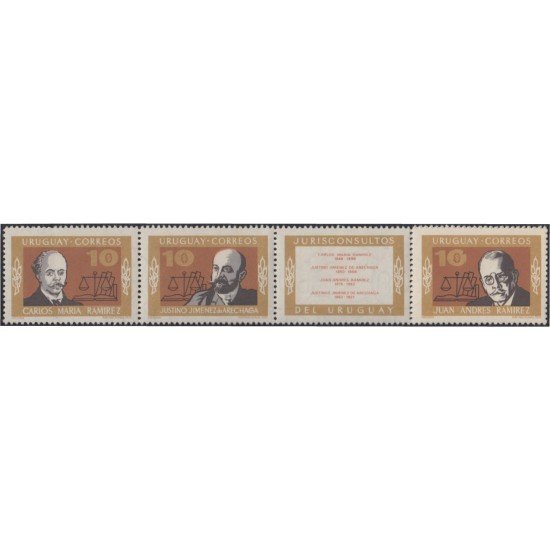 Uruguay 855/58 Carlos Ma. Ramirez Justino Jiménez Juan Adres Ramírez Justino E. Jiménez MNH Uruguay 855/58 Carlos Ma. Ramirez Justino Jiménez Juan Adres Ramírez Justino E. Jiménez MNH