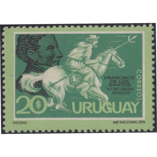 Uruguay 860 1973 Francisco de los Santos MNH Uruguay 860 1973 Francisco de los Santos MNH