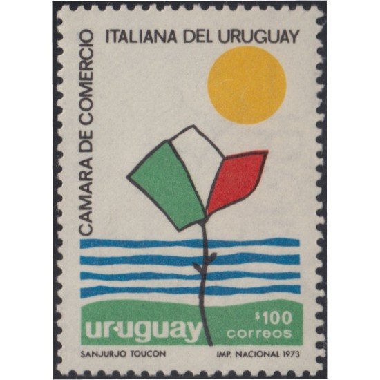 Uruguay 863 1973 Centenario de la Cámara de comercio Italiana en Uruguay MNH Uruguay 863 1973 Centenario de la Cámara de comercio Italiana en Uruguay MNH