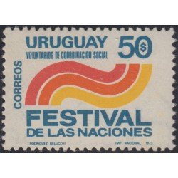 Uruguay 867 1973 Festival de las Naciones Voluntarios de coordinación social MNH Uruguay 867 1973 Festival de las Naciones Voluntarios de coordinación social MNH