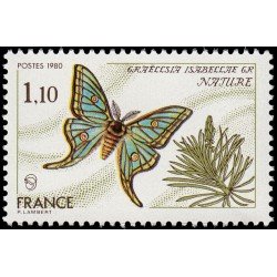 FAU4/S France Francia 2089 1980 Serie naturaleza Mariposa MNH FAU4/S France Francia 2089 1980 Serie naturaleza Mariposa MNH
