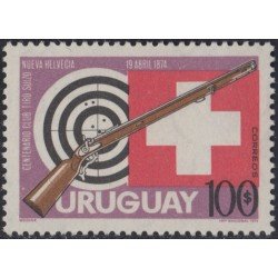 Uruguay 878 1974 Centenario del Club de Tiro Suizo MNH Uruguay 878 1974 Centenario del Club de Tiro Suizo MNH