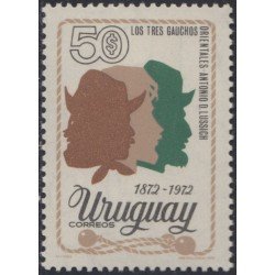 Uruguay 879 1974 Centenario de la publicación de Los Tres Gauchos por Antonio D. Lussich MNH Uruguay 879 1974 Centenario de la publicación de Los Tres Gauchos por Antonio D. Lussich MNH