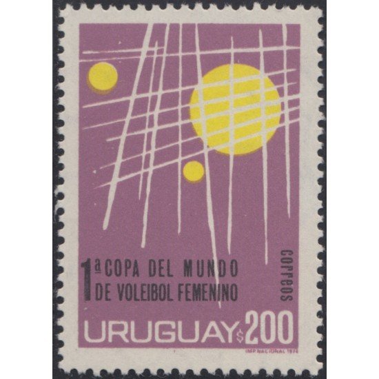 Uruguay 886 1974 Primera Copa del Mundo de Voleibol Femenino MNH