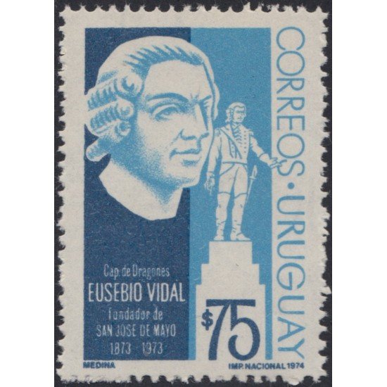 Uruguay 887 1974 Eusebio Vidal fundador de San José de Mayo MNH Uruguay 887 1974 Eusebio Vidal fundador de San José de Mayo MNH