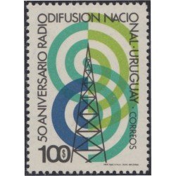 Uruguay 890 1974 50º Aniversario de la radiodifusión uruguaya MNH Uruguay 890 1974 50º Aniversario de la radiodifusión uruguaya MNH