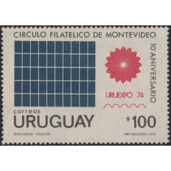 Uruguay 893 1974 Uruexpo 74 Exposición FilatélicaNacional y 10º Aniversario del Club Filatélico de Montevideo MNH Uruguay 893 1974 Uruexpo 74 Exposición FilatélicaNacional y 10º Aniversario del Club Filatélico de Montevideo MNH