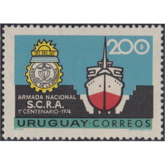 Uruguay 896 1974 Centenario de la Marina Nacional MNH Uruguay 896 1974 Centenario de la Marina Nacional MNH