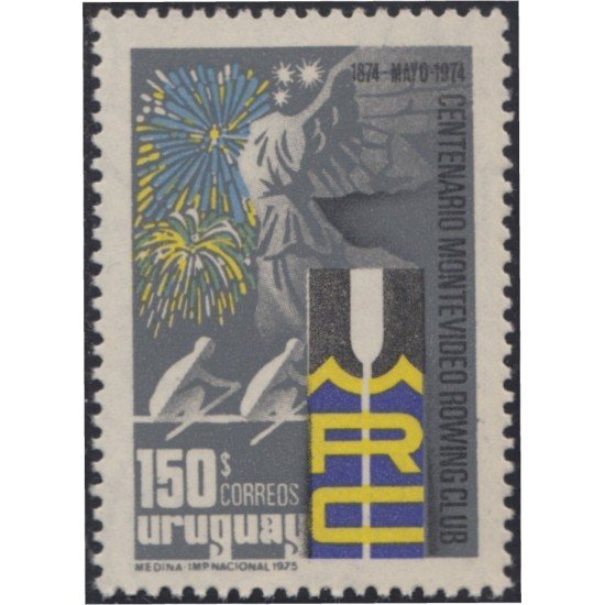 Uruguay 908 1975 Centenario de Montevideo Rowing Club MNH Uruguay 908 1975 Centenario de Montevideo Rowing Club MNH