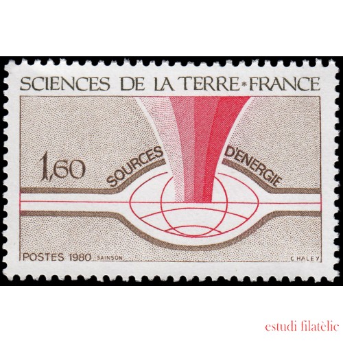 France Francia 2093 1980 Ciencias de la Tierra MNH