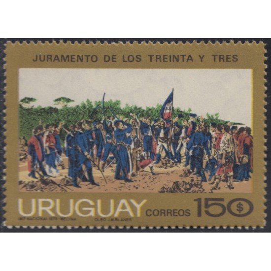 Uruguay 910 1975 150 Aniversario del levantamiento de 1825 MNH Uruguay 910 1975 150 Aniversario del levantamiento de 1825 MNH