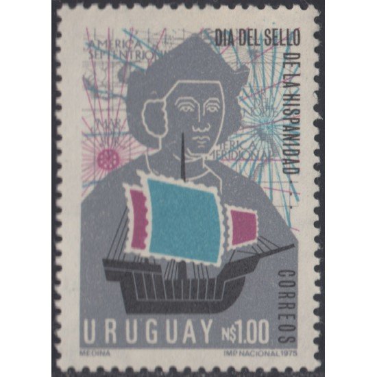 Uruguay 912 1975 Día del timbre de los países de Lengua Hispana MNH Uruguay 912 1975 Día del timbre de los países de Lengua Hispana MNH