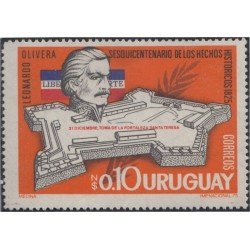 Uruguay 914 1975 150 Aniversario de la toma del Fuerte Sta Teresa Coronel Leonardo Olivera MNH Uruguay 914 1975 150 Aniversario de la toma del Fuerte Sta Teresa Coronel Leonardo Olivera MNH