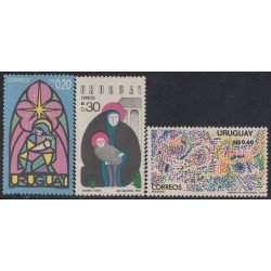 Uruguay 928/30 1975 Navidad Chritsmas MNH Uruguay 928/30 1975 Navidad Chritsmas MNH