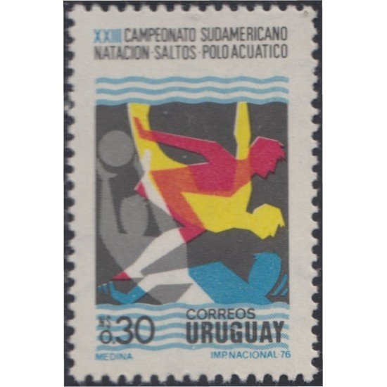 Uruguay 934 1976 XXIII Campeonato sudamericano de natación MNH Uruguay 934 1976 XXIII Campeonato sudamericano de natación MNH