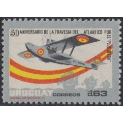 Uruguay 936 1976 50º Aniversario de la travesía del Atlántico por Plus Ultra MNH Uruguay 936 1976 50º Aniversario de la travesía del Atlántico por Plus Ultra MNH