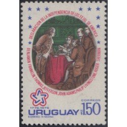Uruguay 943 1976 Tipo dx Bicentenario de la Independencia de EEUU MNH Uruguay 943 1976 Tipo dx Bicentenario de la Independencia de EEUU MNH