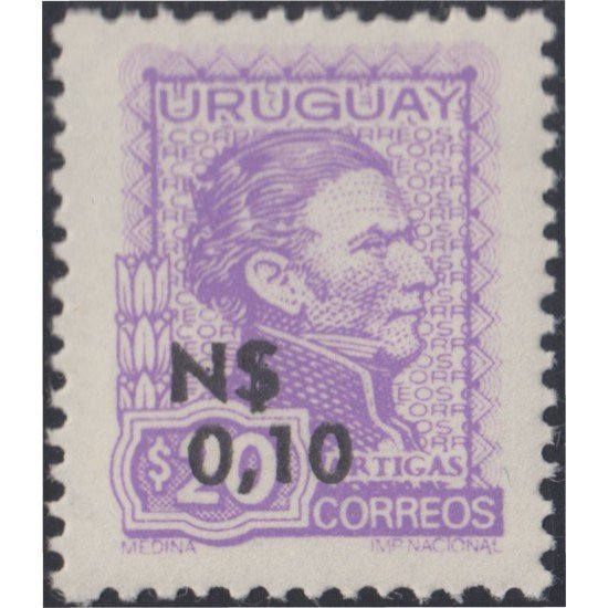 Uruguay 946 1976 Timbres postales de 1972/73 Artigas MNH