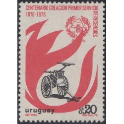 Uruguay 955 1976 Centenario del servicio lucha contra incendios MNH Uruguay 955 1976 Centenario del servicio lucha contra incendios MNH