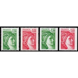 France Francia 2101/04 1980 Sabine MNH