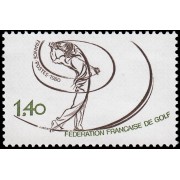 France Francia 2105 1980 Federación francesa de golf MNH France Francia 2105 1980 Federación francesa de golf MNH