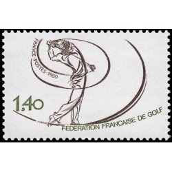 France Francia 2105 1980 Federación francesa de golf MNH