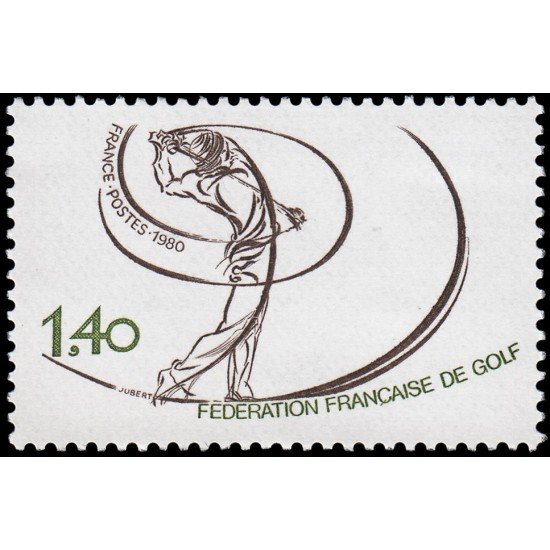 France Francia 2105 1980 Federación francesa de golf MNH