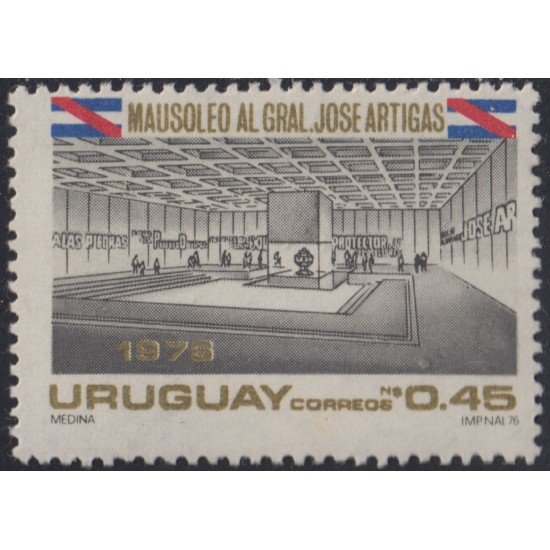 Uruguay 975 1977 Inauguración del Mausoleo de José Artigas MNH Uruguay 975 1977 Inauguración del Mausoleo de José Artigas MNH