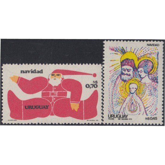 Uruguay 980/81 1977 Navidad Chritsmas MNH Uruguay 980/81 1977 Navidad Chritsmas MNH