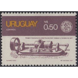 Uruguay 993 1977 Centenario del fonógrafo de Edison MNH Uruguay 993 1977 Centenario del fonógrafo de Edison MNH