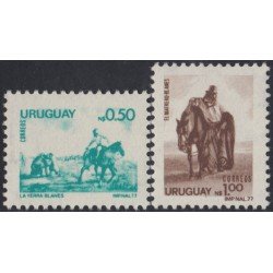 Uruguay 996/97 1977 Serie Antigua Cuadro de J.M. Blanes MNH Uruguay 996/97 1977 Serie Antigua Cuadro de J.M. Blanes MNH