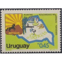 Uruguay 1001 1978 Arreglos y plantaciones de azúcar de la región de Artigas MNH