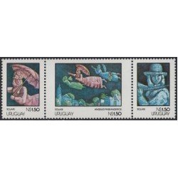 Uruguay 1002/04 1978 Pinturas de Solari MNH