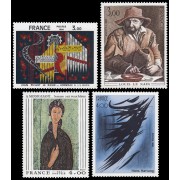 France Francia 2107/10 1980 Serie artística MNH France Francia 2107/10 1980 Serie artística MNH