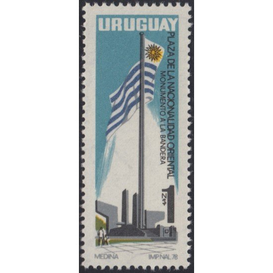 Uruguay 1010 1978 Monumento y Bandera Nacional MNH