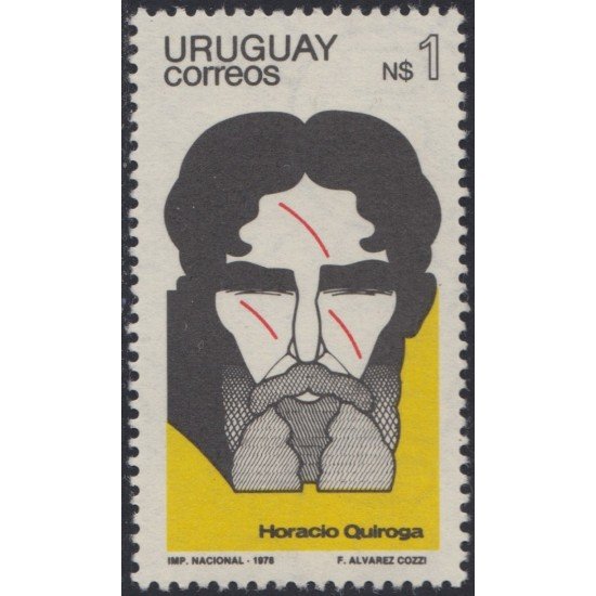 Uruguay 1011 1978 Centenario del nacimiento de Horacio Quiroga escritor y dramaturgo MNH Uruguay 1011 1978 Centenario del nacimiento de Horacio Quiroga escritor y dramaturgo MNH